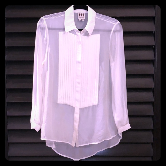 Haute Hippie Tops - Tuxedo top